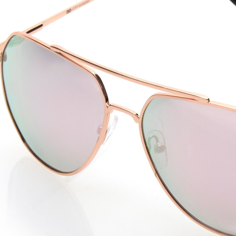 Rose Gold Mirror lens Sunglasses - Picture 3 of 3